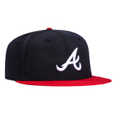 New Era 59Fifty Retro On-Field Atlanta Braves Home Hat - Navy, Red