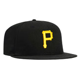 New Era 59Fifty Retro On-Field Pittsburgh Pirates Game Hat - Black