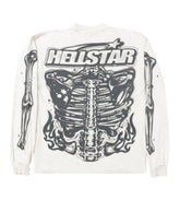 Hellstar Airbrush Bones L/S Tee White