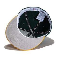 New Era 59Fifty Retro On-Field Oakland Athletics Home Hat - Green, Gold