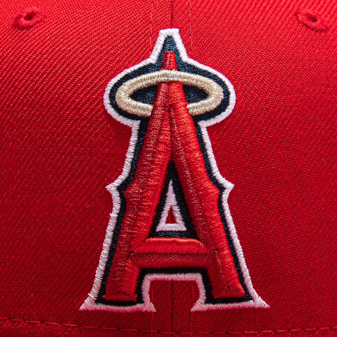 New Era 59Fifty Retro On-Field Los Angeles Angels Game Hat - Red