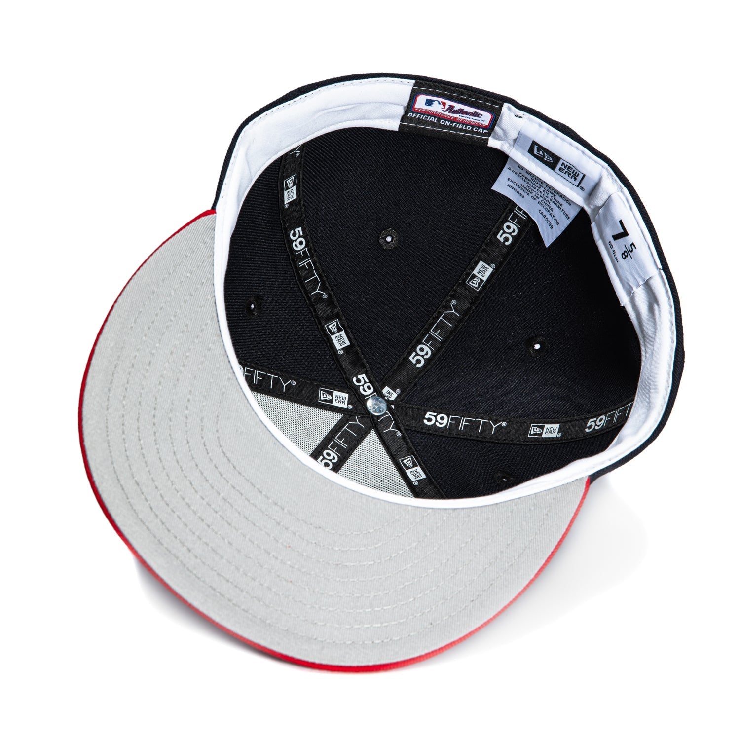 New Era 59Fifty Retro On-Field Atlanta Braves Alternate Hat - Navy, Red