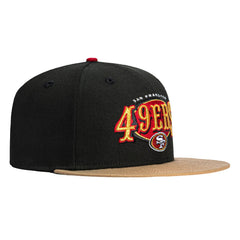New Era 59Fifty San Francisco 49ers Vintage Logo Hat - Black, Khaki