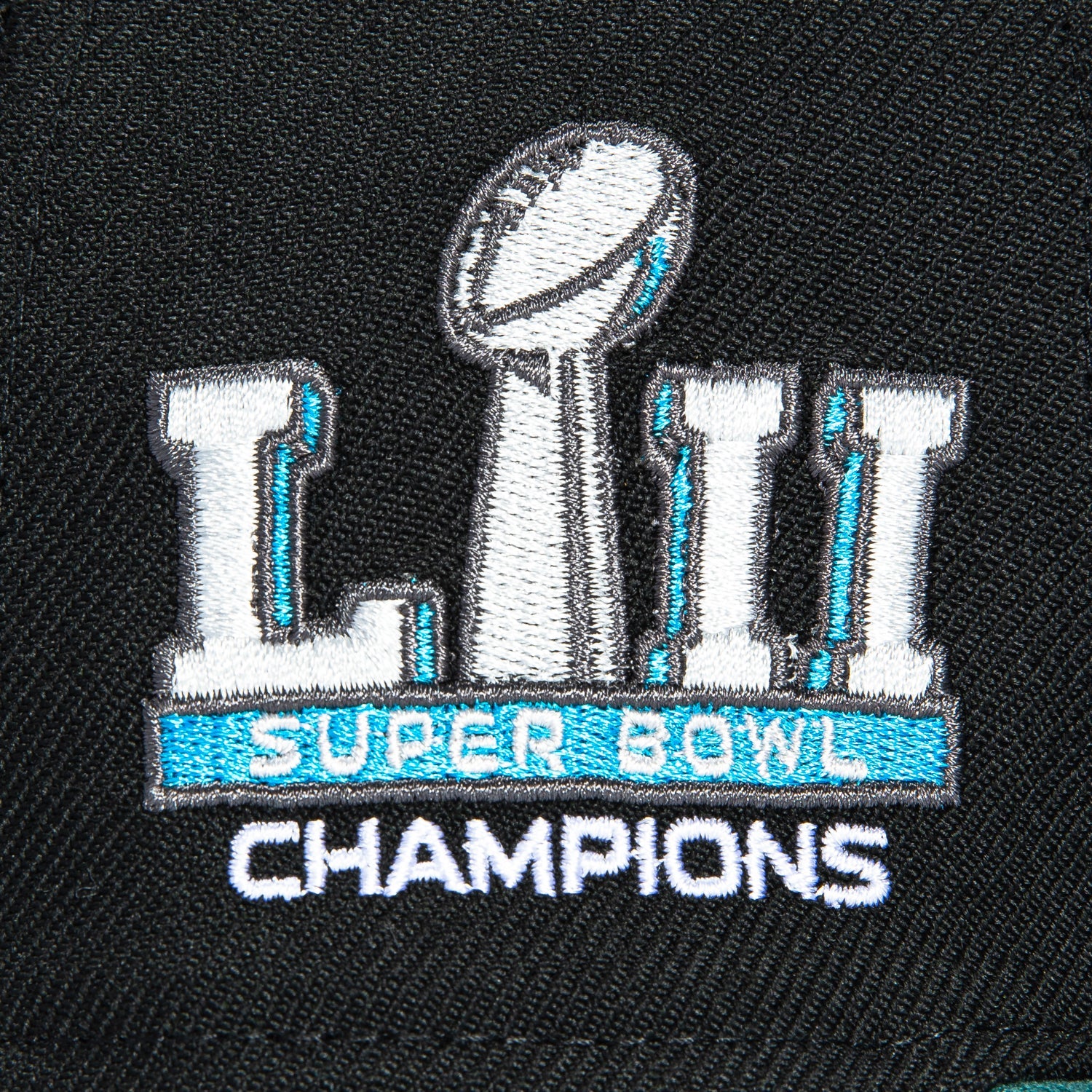 New Era 59Fifty Philadelphia Eagles 2025 Super Bowl Champions Patch Hat - Black, Green
