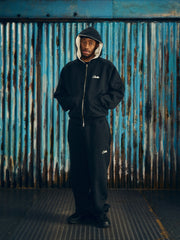 HMP THERMAL ZIP HOODIE [BLACK]