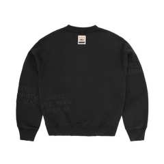 HMP STENCIL CREWNECK [BLACK OVERDYE]