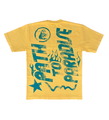 Hellstar Studios Jesus Emblem Tee Yellow Gold