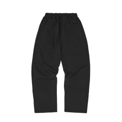 ISLAND PUFF PRINT OPEN HEM SWEATPANT [BLACK]